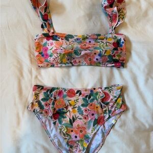 summersalt Floral Pink Multi Bandeau Bikini Set